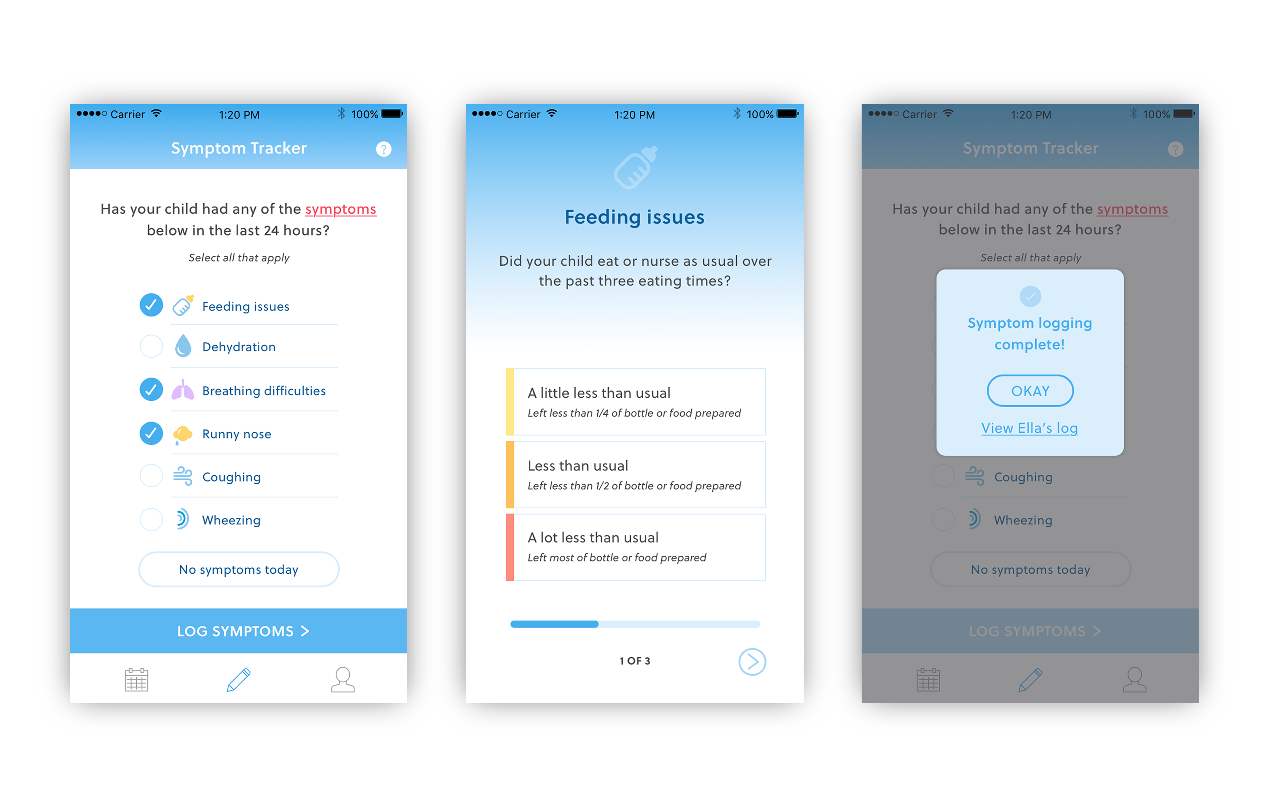 UI / UX Design Case Study | Symptom Tracker App | GroupVisual.io